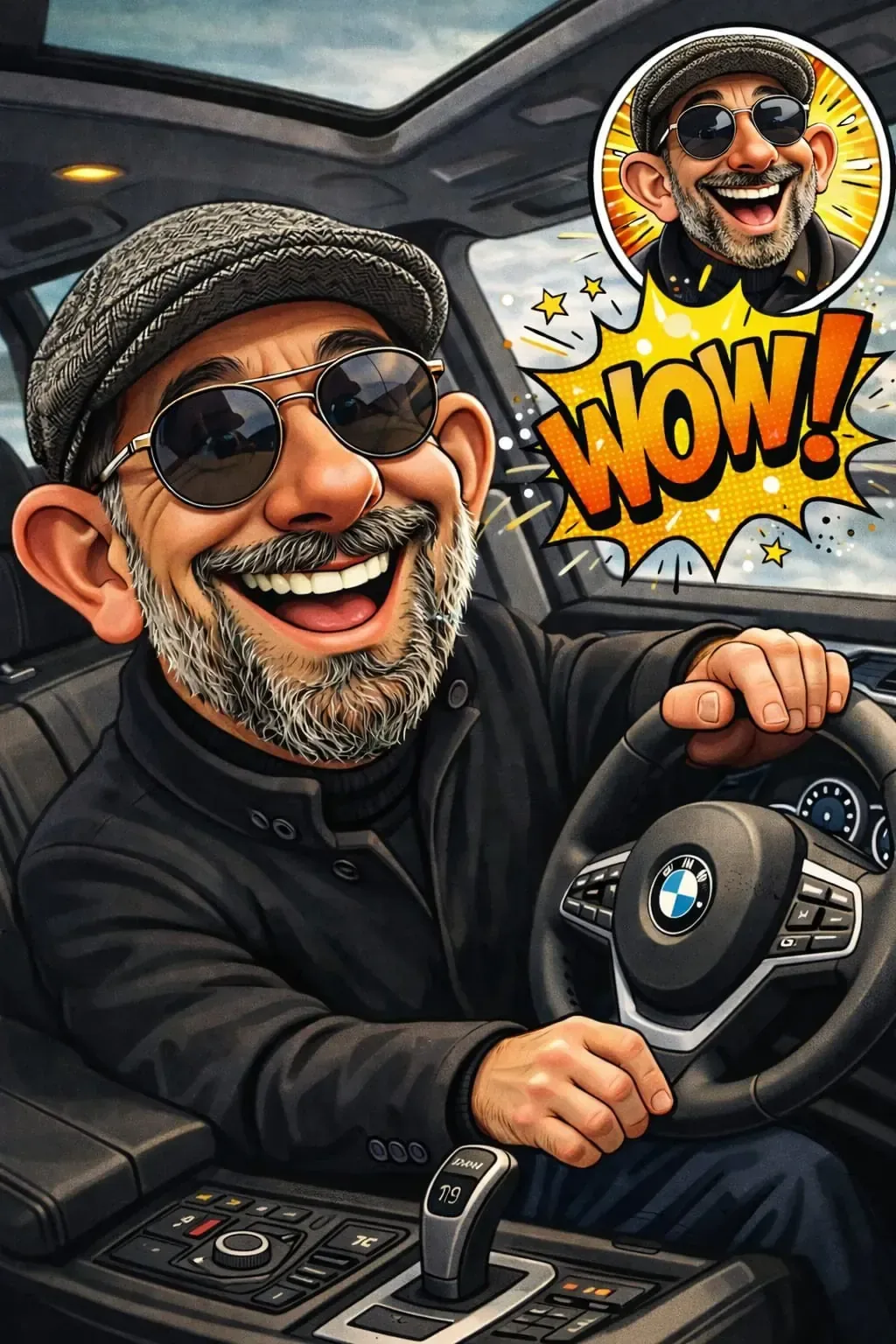 WooWFace Funny driver